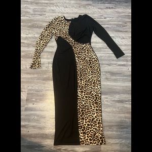 ✨✨Fashion Nova Leopard Midi Dress✨✨